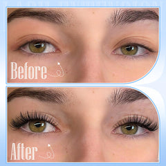 TNFVLONEINS C curl cat-eye lashes for subtle eye-opening effect
