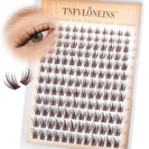 TNFVLONEINS fairy brown lash clusters for natural wispy volume