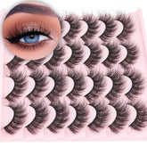 TNFVLONEINS wispy cat-eye lashes deliver natural 16mm volume for daily wear