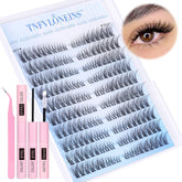 TNFVLONEINS wispy lash clusters kit 180pcs for natural eyelash enhancement