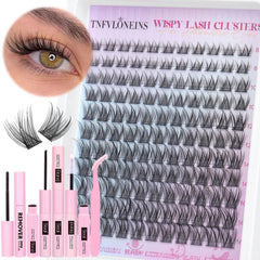 TNFVLONEINS all-in-1 lash clusters kit for at-home DIY lash extensions