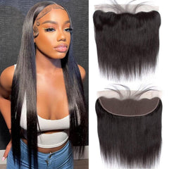 TNICE 13x4 lace frontal closure front view shows natural hairline and seamless blend.