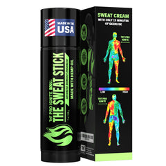 TNT Pro Ignite Sweat Cream Stick close-up shows smooth texture for quick absorption during workouts.