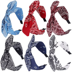 TOBATOBA paisley-knotted headbands offer versatile colors for daily outfits.