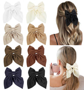 Tobeffect hair bows collection 8pc nude tones offer versatile styling for daily wear.