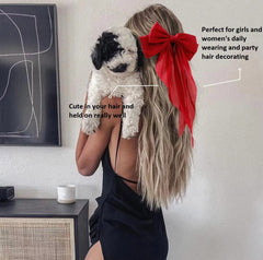 Toeffect bows ideal for half-updo ponytails, adding classy detail.