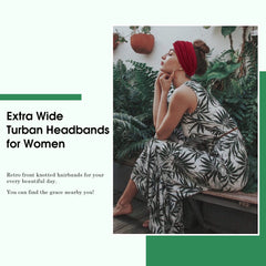 Tobeffect turban headbands stretch to fit most heads for all-day comfort.