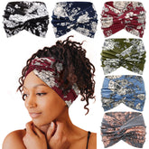 Tobeffect wide headbands floral-front-view for everyday styling and secure non-slip grip