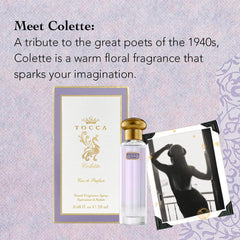 Tocca Colette sandalwood base closeup suggests lasting warmth.