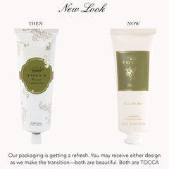 Tocca Florence Hand Cream jar highlighting gardenia aroma for a refined fragrance experience.