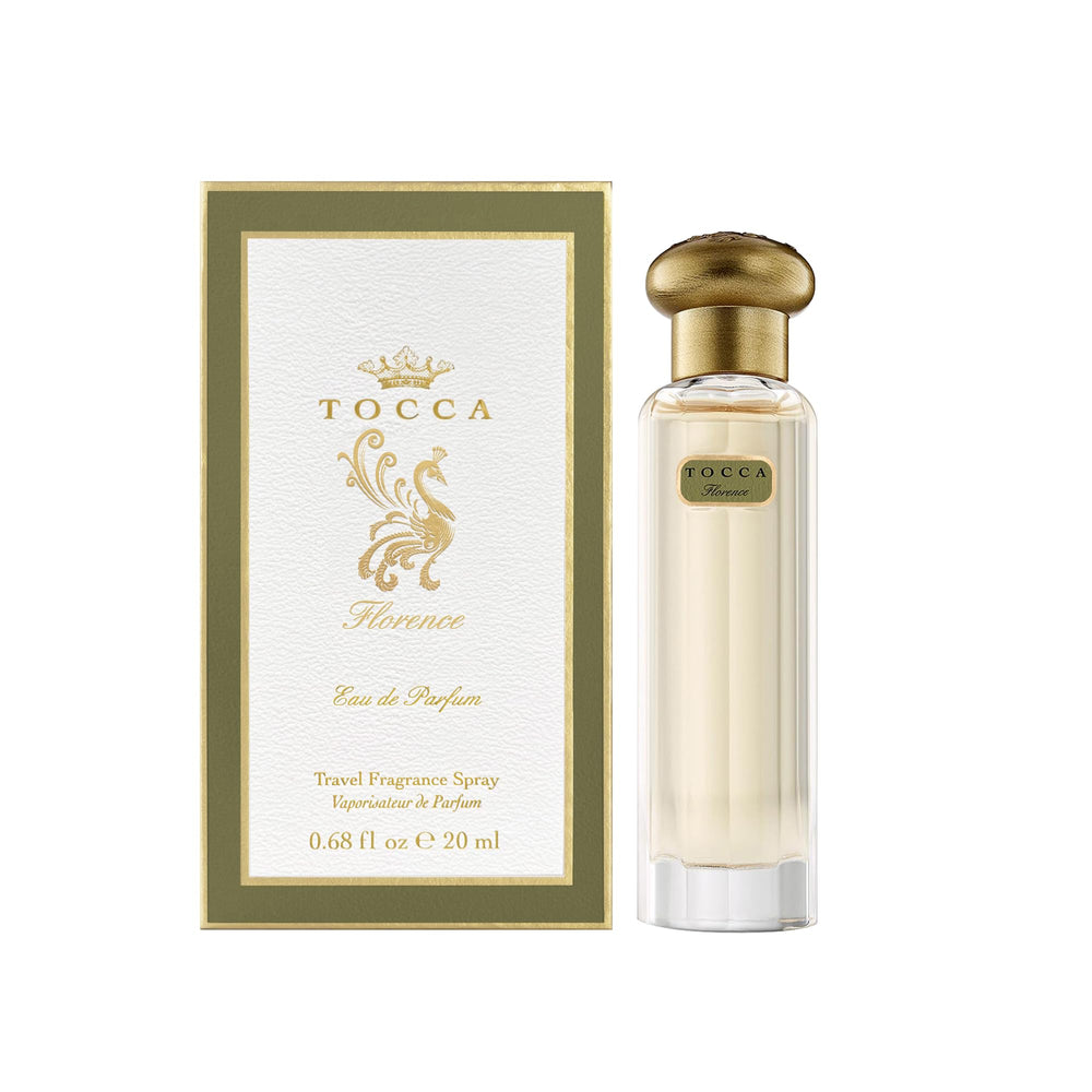 Tocca Florence perfume bottle with cut-glass 1920s style for timeless elegance.