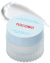 TOCOBO Multi Ceramide Cream jar closeup highlighting rich hydration for sensitive skin.