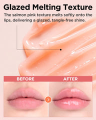 Close-up of TOCOBO Vita Glazed Lip Mask texture with glaze