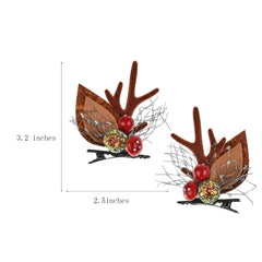 TOECWEGR floral berry and pine cone accents elevate seasonal headwear