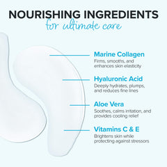 ToGoSpa Ice Water EYES hyaluronic-acid-infused gel pad texture close-up.