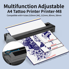 TOHUNZO inkless thermal printing clean stencil transfer