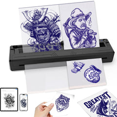 TOHUNZO tattoo stencil printer front view for portable use