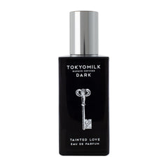 TOKYOMILK Dark Tainted Love bottle closeup highlighting luxe evening impression