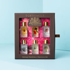 TOKYOMILK mini perfume dabbers display highlights easy dab-on application for pulse points