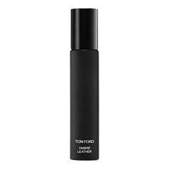 Tom Ford Ombre Leather mini EDP packaging close-up highlighting its portable fragrance.