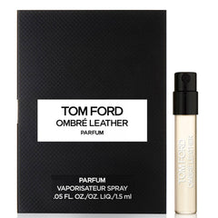 Tom Ford Ombre Leather Parfum travel spray sample for men with enduring leather notes.