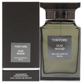 Tom Ford Oud Wood EDP bottle close-up for refined evening scent