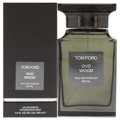 Tom Ford Oud Wood EDP bottle close-up for refined evening scent