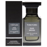 Tom Ford Oud Wood EDP bottle front shows luxurious design for evenings