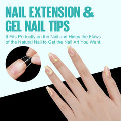 TOMICCA nail tips in 12 numbered sizes for precise fitting