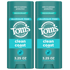 Tom's of Maine Clean Coast deodorant glide provides smooth, confident application.