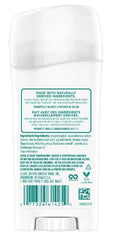 Tom's of Maine Natural Care Unscented Deodorant Stick in use conveying long-lasting odor protection for sensitive skin