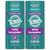 Tom's of Maine Wild Lavender deodorant stick application delivers a smooth glide and clear wear.