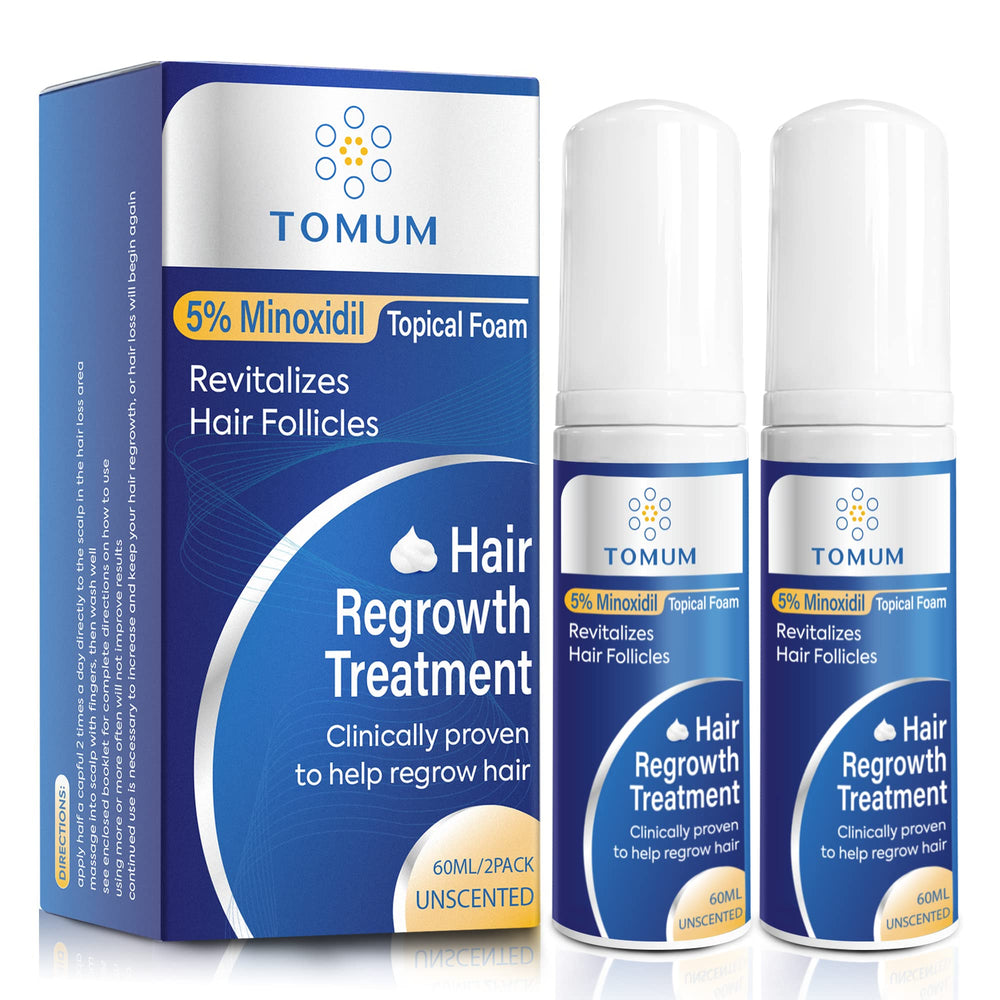 Tomum 5% Minoxidil Foam dispensing pump for precise daily applications