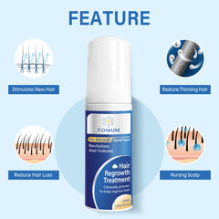 Tomum Minoxidil Foam applied in morning routine for quick, clean application