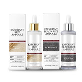 TooAemiS Rice Exfoliating Ampoule Set packshot shows dual-action exfoliation