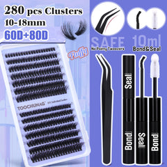 TOOCHUNAG blunt-tip tweezers provide precise lash placement.