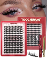 TOOCHUNAG lash clusters kit 12-18mm set for customizable daily looks