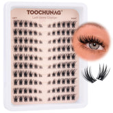 TOOCHUNAG left-right cat-eye lash clusters to enhance gaze with lift