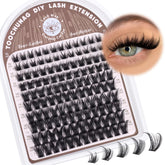 TOOCHUNAG Wispy D Curl lash clusters deliver natural daily volume.
