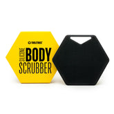 TOOLETRIES Body Scrubber close-up shows charcoal-bristles for deep exfoliation and refreshed skin