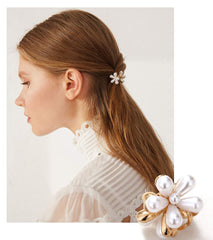 Toolzeen mini pearl hair barrettes faux pearl detail highlighting subtle party-ready charm
