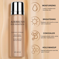 Topcent natural shade swatches for versatile skin tones.