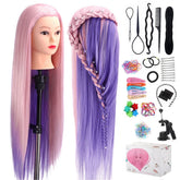 TopDirect 29-inch mannequin head with hair for braiding practice and cosmetology training.