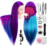 TopDirect mannequin head 29in front view for braiding practice and styling