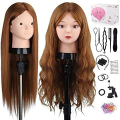 TopDirect mannequin head clamp holder setup showing stable salon training.