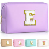 TOPEAST personalized makeup bag patch detail for a chic gift-ready look