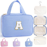 TOPEAST travel hanging toiletry bag blue A keeps cosmetics organized for business trips