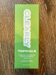 Topicals Clearly Acne Mist spray on face for quick refresh and clarity