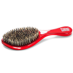 Torino Pro 470 bristle pull closeup illustrating intense contact and better connection across hair.