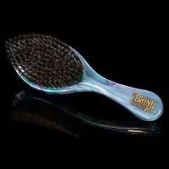 Torino Pro Curve Wave Brush 201 curve design emphasizes reach around the crown during wolfing.